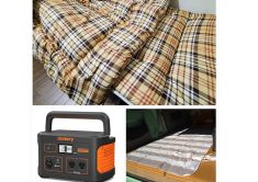 冬の車中泊セット（布団セット・バッテリーJackery708・電気毛布）